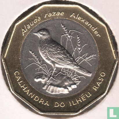 Kaapverdië 100 escudos 1994 (messing ring) "Raso lark" - Afbeelding 2