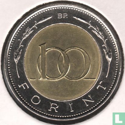 Hongarije 100 forint 1998 (bimetaal) - Afbeelding 2