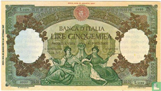 Italie 5000 Lira (Senator Sigaren) - Image 1