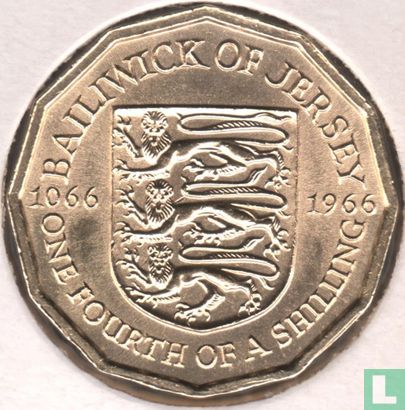Jersey ¼ shilling 1966 "900th anniversary Battle of Hastings" - Image 1