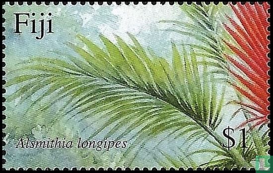 Native palm trees