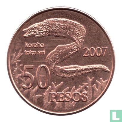 Easter Island 50 Pesos 2007 (Copper Plated Brass) - Image 1