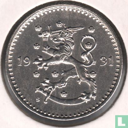 Finlande 1 markka 1931 - Image 1