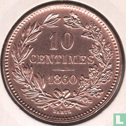 Luxemburg 10 Centime 1860 - Bild 1