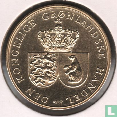 Groenland 1 krone 1957 - Afbeelding 1