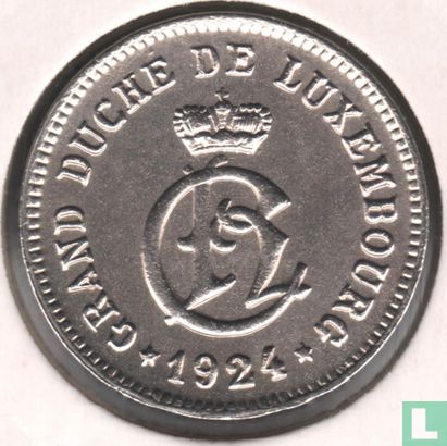 Luxemburg 10 centimes 1924 - Afbeelding 1