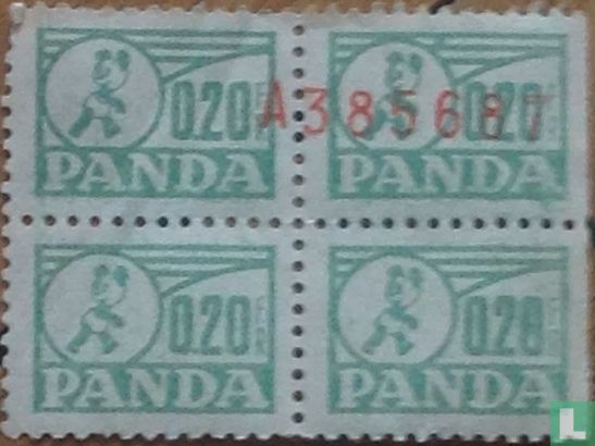 Panda spaarzegel [groen] - Bild 1