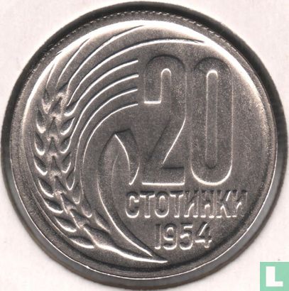 Bulgarije 20 stotinki 1954 - Afbeelding 1