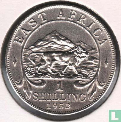 Afrique de l'Est 1 shilling 1952 (sans marque d'atelier) - Image 1