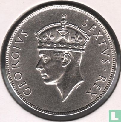 Afrique de l'Est 1 shilling 1952 (sans marque d'atelier) - Image 2