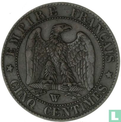 France 5 centimes 1856 (W) - Image 2
