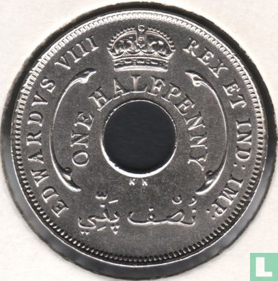 Afrique de l'Ouest britannique ½ penny 1936 (KN) - Image 2