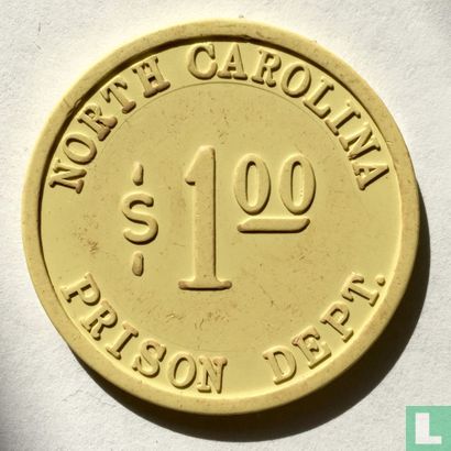 USA North Carolina Prison 1 dollar 1930-1970 - Image 1