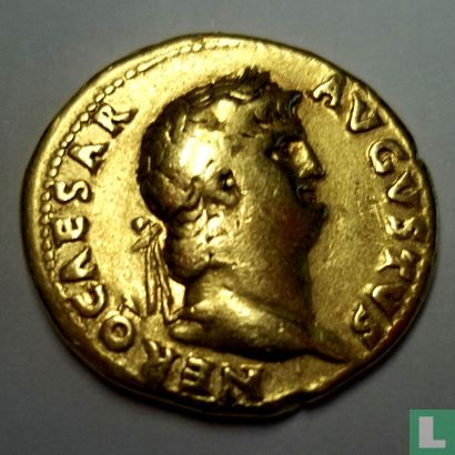 Roman Empire  aureus  (Emperor Nero)  54-68 CE - Image 1