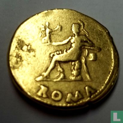 Römisches Reich  aureus  (kaiser Nero)  54-68 CE - Bild 2