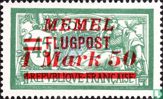 Type Merson, with double overprint