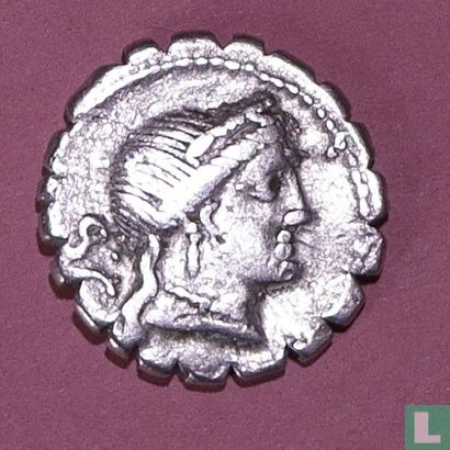 Naevia, musculus serratus denarius, Rome, 79 v.Chr. - Afbeelding 1