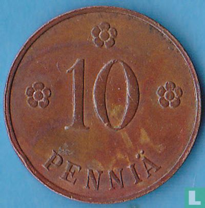 Finlande 10 penniä 1931 - Image 2