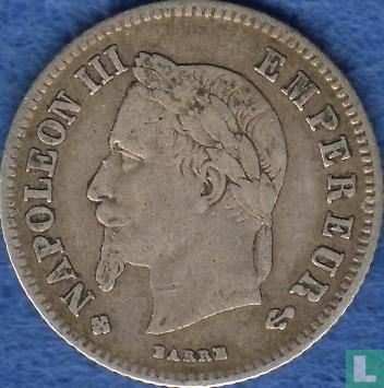 France 20 centimes 1866 (BB) - Image 2