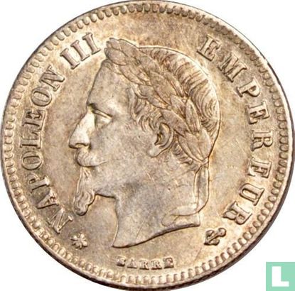 Frankrijk 20 centimes 1864 (A) - Afbeelding 2