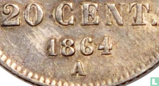 Frankrijk 20 centimes 1864 (A) - Afbeelding 3