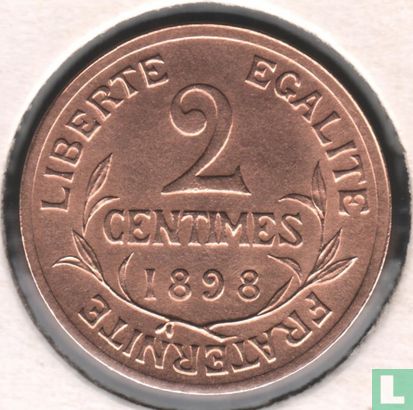France 2 centimes 1898 - Image 1