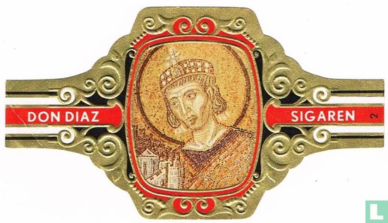 Konstantin der große, 286-337. Mosaik - Bild 1
