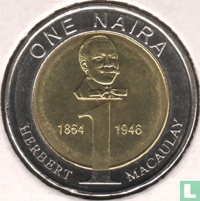 Nigeria 1 naira 2006 "60th anniversary Death of Herbert Macaulay" - Afbeelding 2