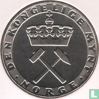 Noorwegen 5 kroner 1986 "300th anniversary of the Mint" - Afbeelding 2
