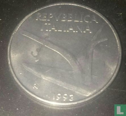 Italie 10 lire 1993 - Image 1