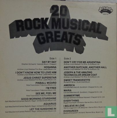 20 Rock Musical Greats - Afbeelding 2