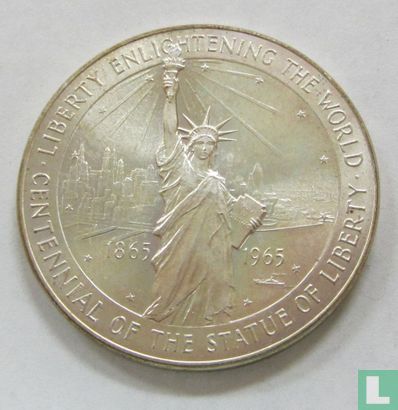 USA  Statue of Liberty (silver)  1865 - 1965 - Image 1