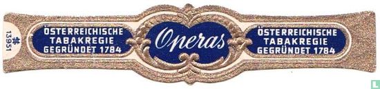 Operas - Österreichische Tabakregie Gegründet 1784 - Osterreichische Tabakregie Gegründet 1784 - Afbeelding 1