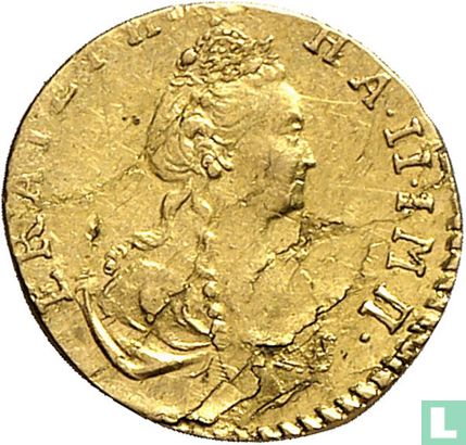 Rusland 1/2 roebel 1777 (Poltina) - Afbeelding 2