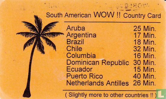 South America WOW !! Country Card - Bild 1