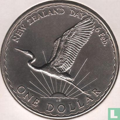 Nieuw-Zeeland 1 dollar 1974 "New Zealand Day" - Afbeelding 2