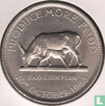 Uganda 5 Shilling 1968 "F.A.O. - Coin Plan - 16th October 1968" - Bild 1