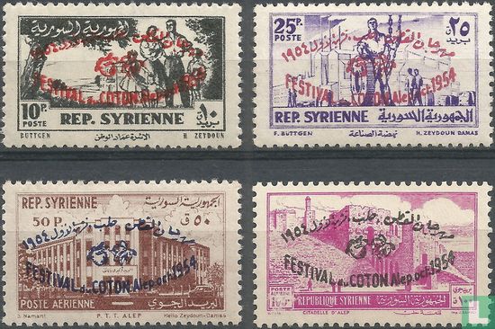 Circulating stamps with overprint