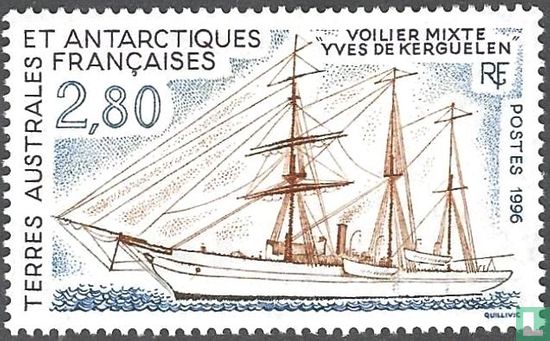 Stoom- en zeilschip "Yves de Kerguelen"