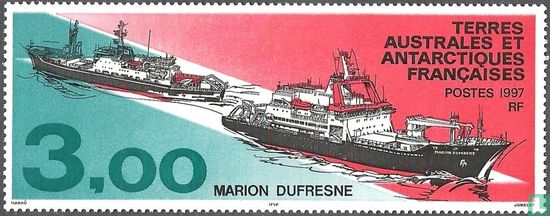 Bevoorradingsschepen "Marion Dufresne I" en "Marion Dufresne II"
