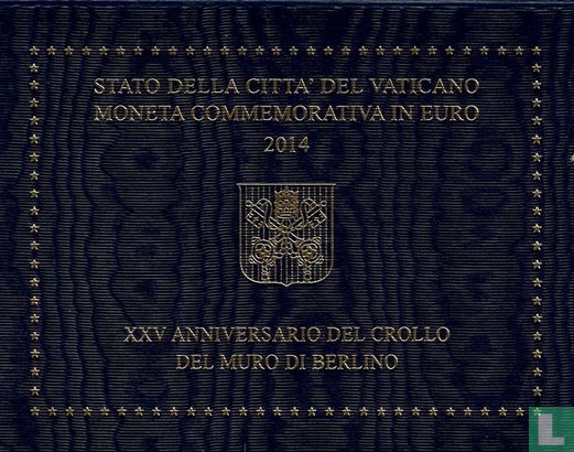 Vaticaan 2 euro 2014 (folder) "25th anniversary fall of the Berlin Wall" - Afbeelding 1