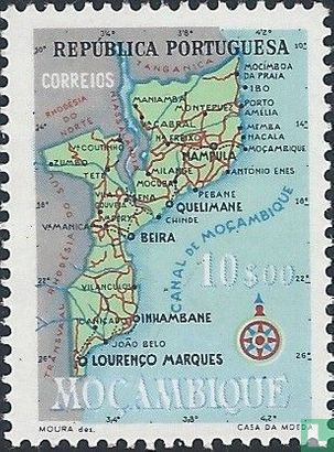 Karte von Mosambik 