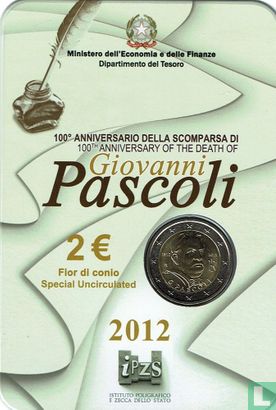 Italië 2 euro 2012 (folder) "100th Anniversary of Death of Giovanni Pascoli" - Afbeelding 2