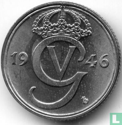 Suède 50 öre 1946 (nickel-bronze) - Image 1