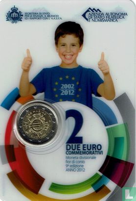 Saint-Marin 2 euro 2012 (folder) "10 years of euro cash" - Image 2
