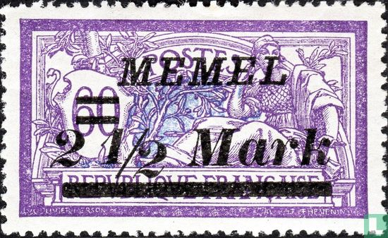 Type Merson, with overprint