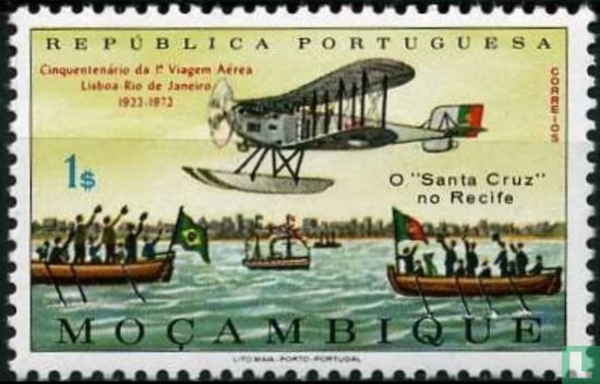50e verjaardag van de eerste vlucht van Lissabon naar Rio de Janeiro