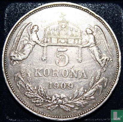 Hungary 5 korona 1909 - Image 1