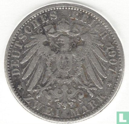 Württemberg 2 mark 1907 - Image 1