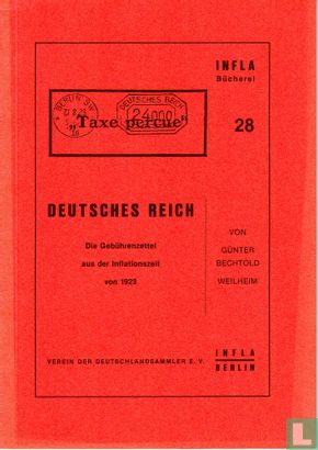 Deutsches Reich "Die Gebührenzettel aus der Inflationszeit von 1923" - Bild 1
